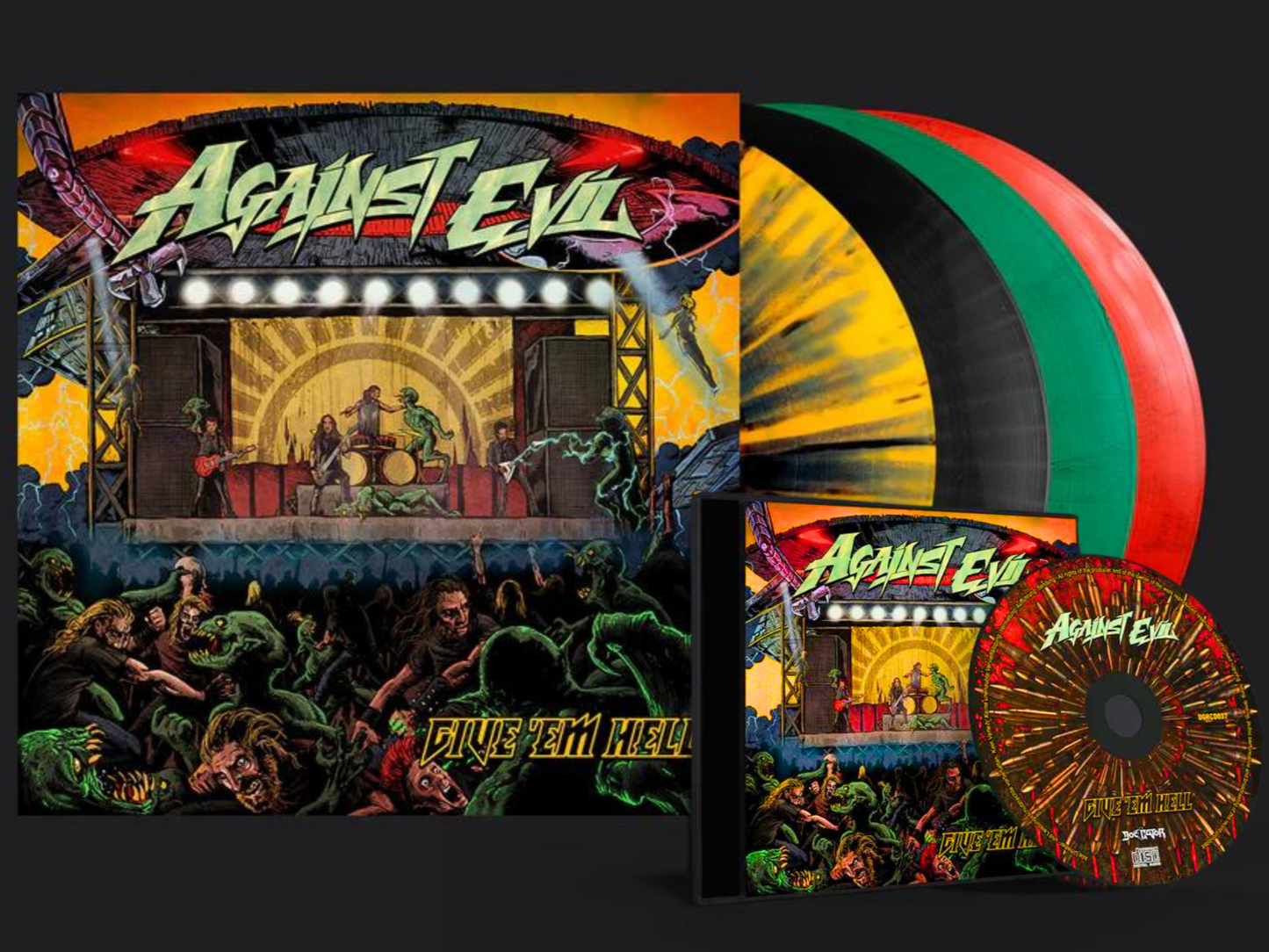 Against Evil - Give 'em Hell (CD / Vinyl Bundle)